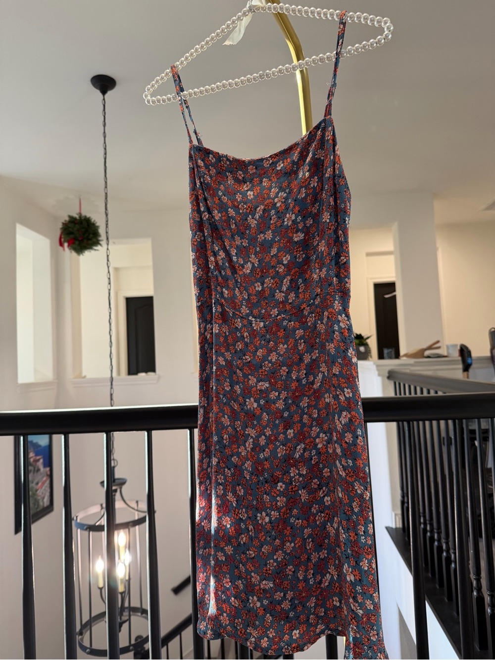 Cotton On Mini Dress with Rust Floral Print
